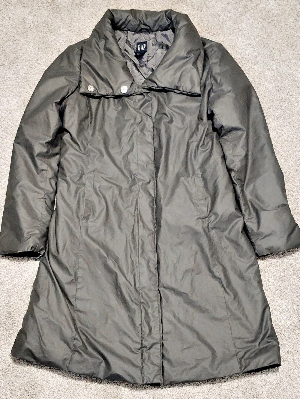 Gap Women's Gray Puffer Coat Size 14 Like New